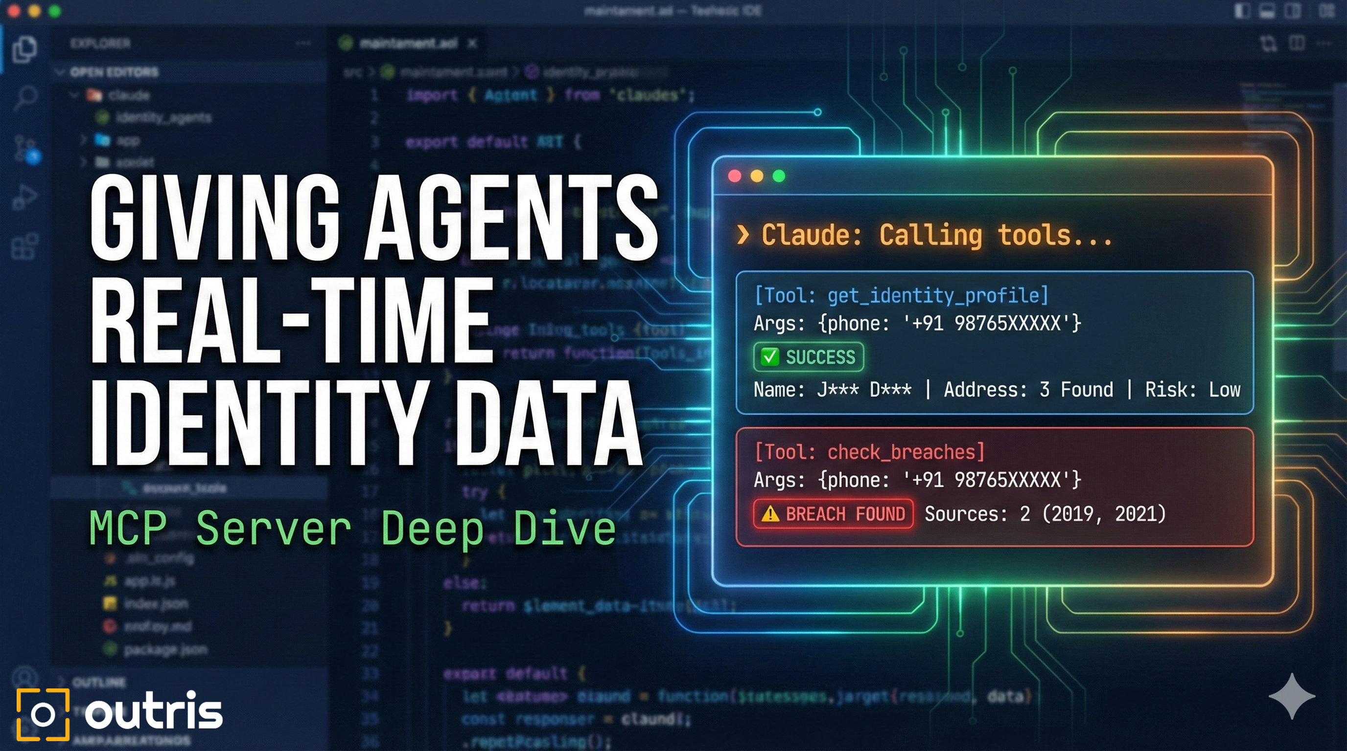 Outris Identity MCP - Main product screenshot demonstrating key features and user interface