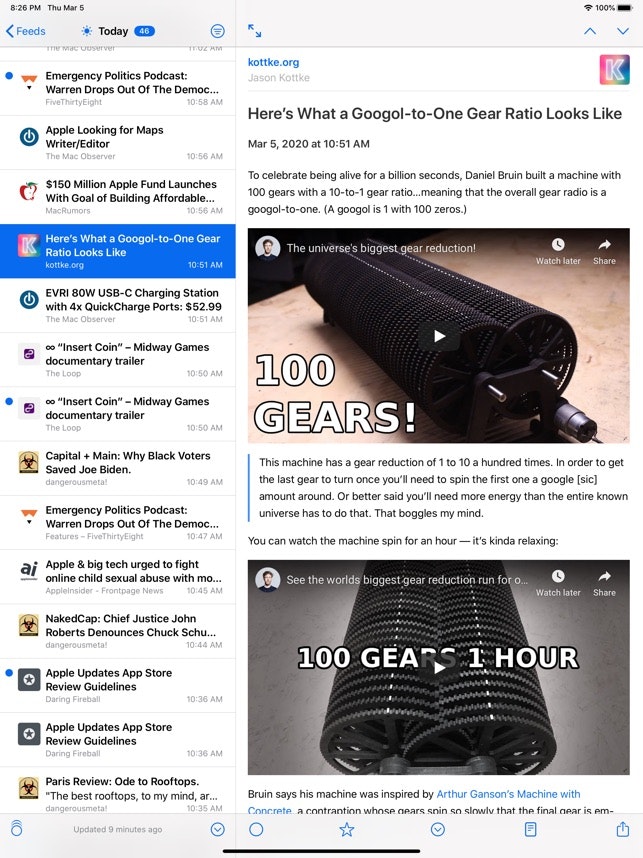 NetNewsWire for iOS gallery image