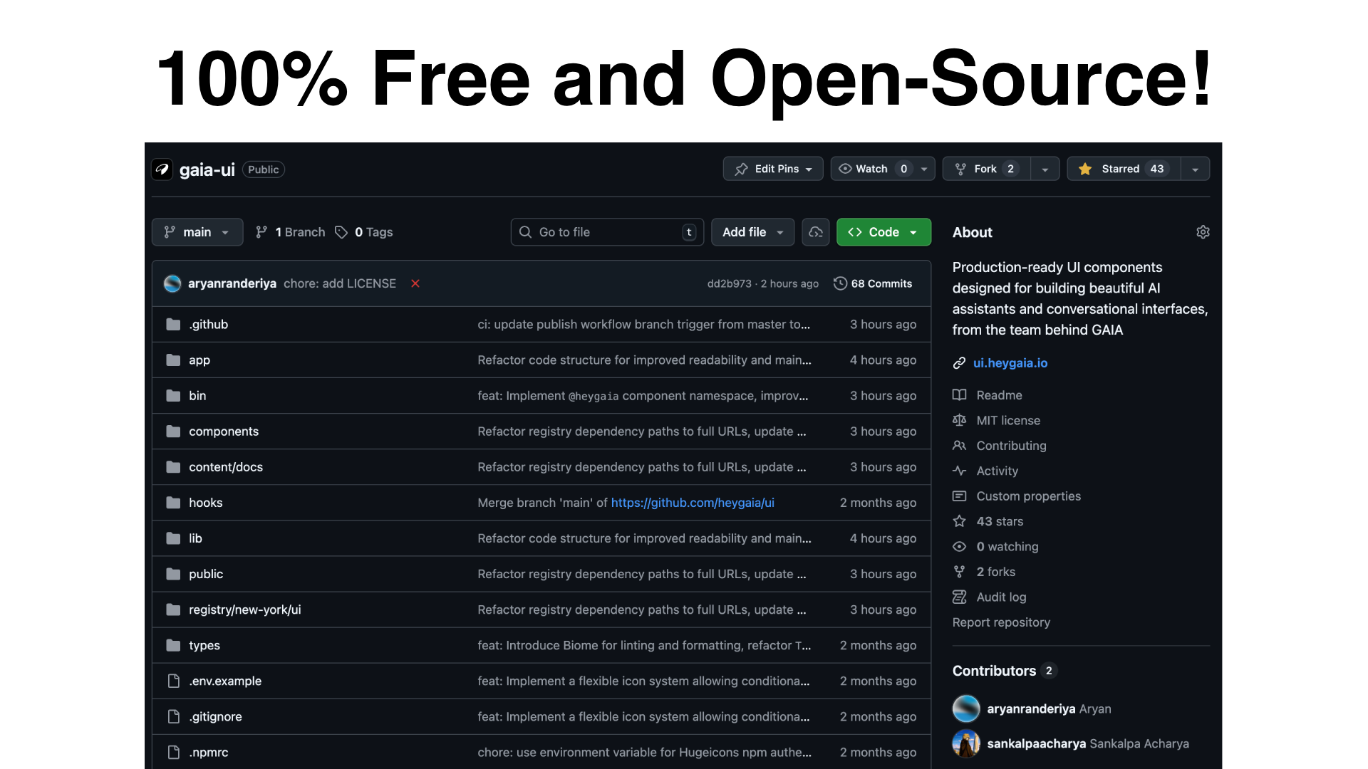 GAIA UI gallery image