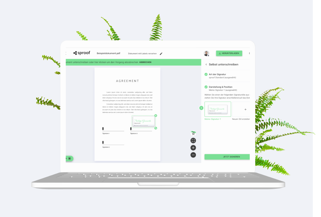 sproof sign gallery image