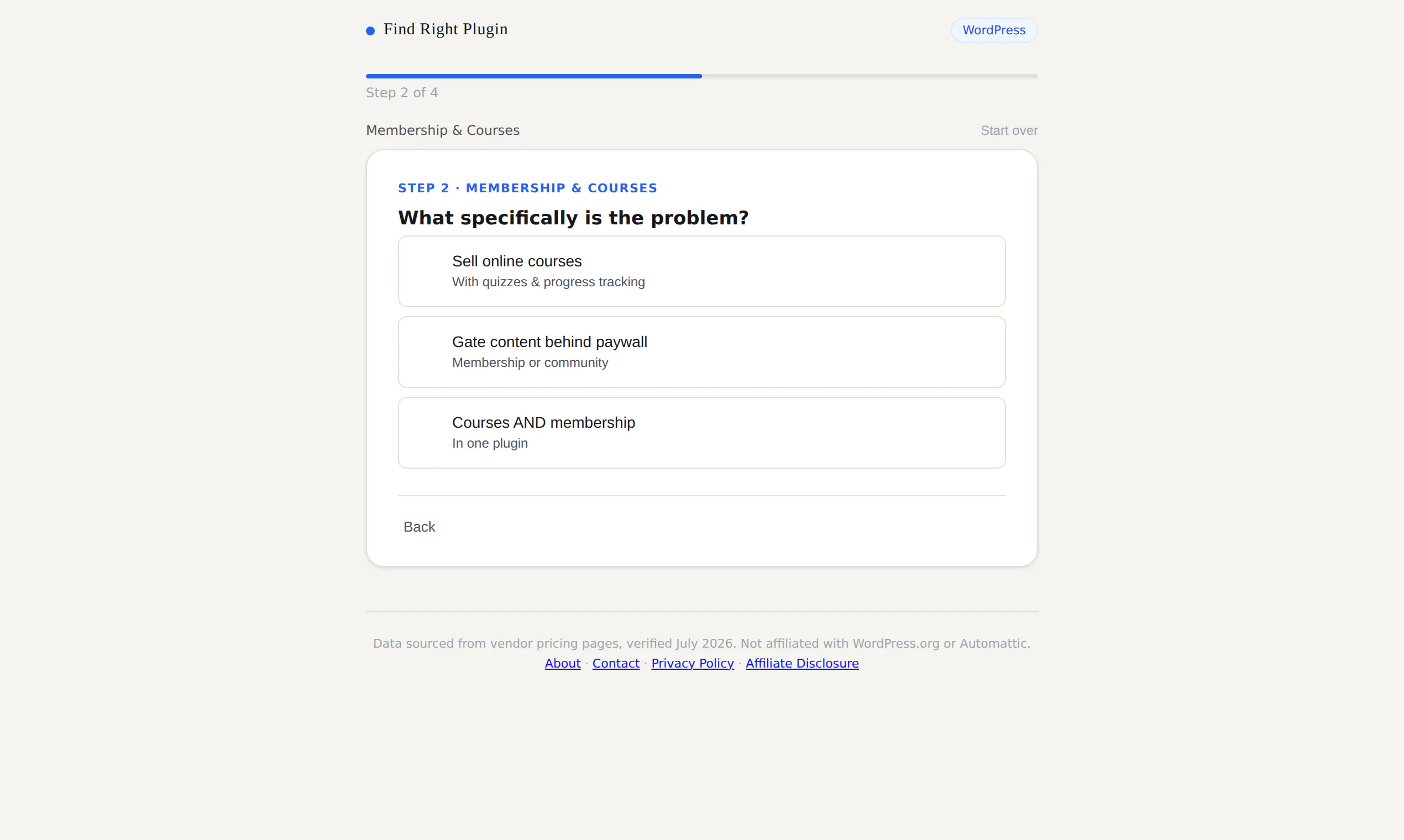 Find Right Plugin gallery image
