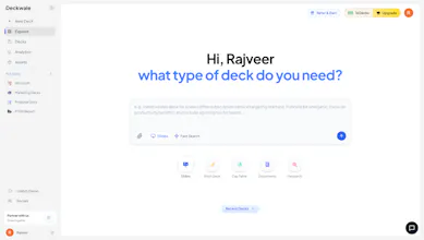 Deckwale AI Presentation Builder gallery image