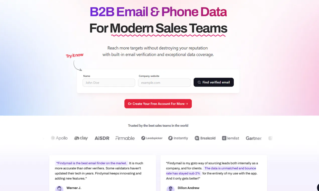 Findy B2B product banner