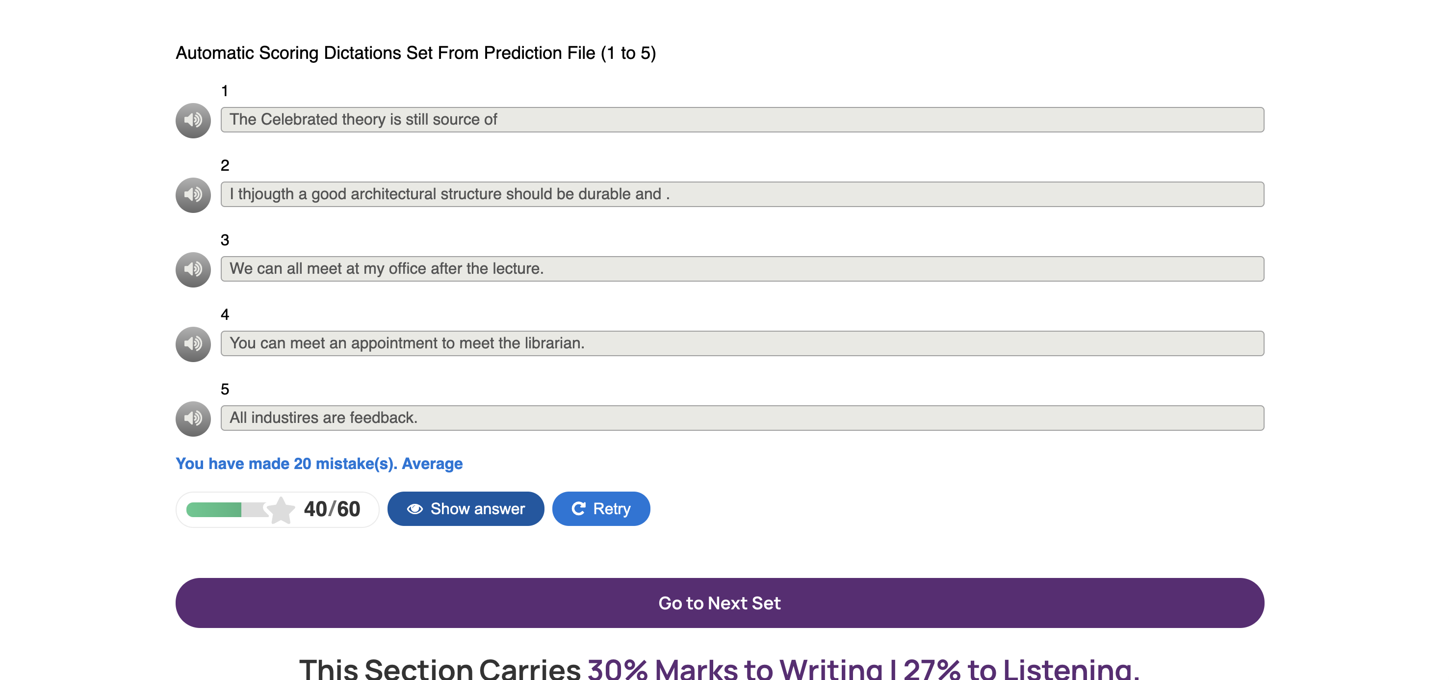 Ambition Abroad Automatic Scoring gallery image