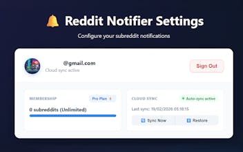 Reddit Subreddit Notifier gallery image