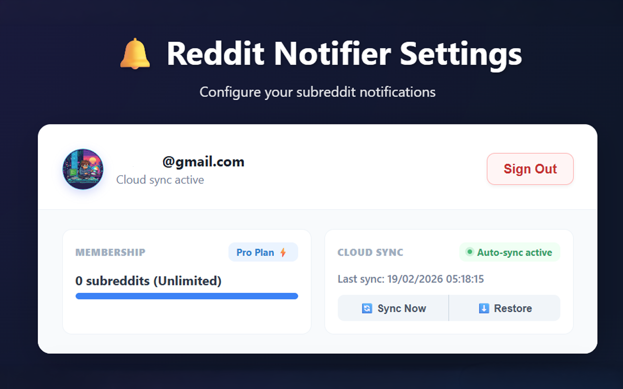 Reddit Subreddit Notifier media 1