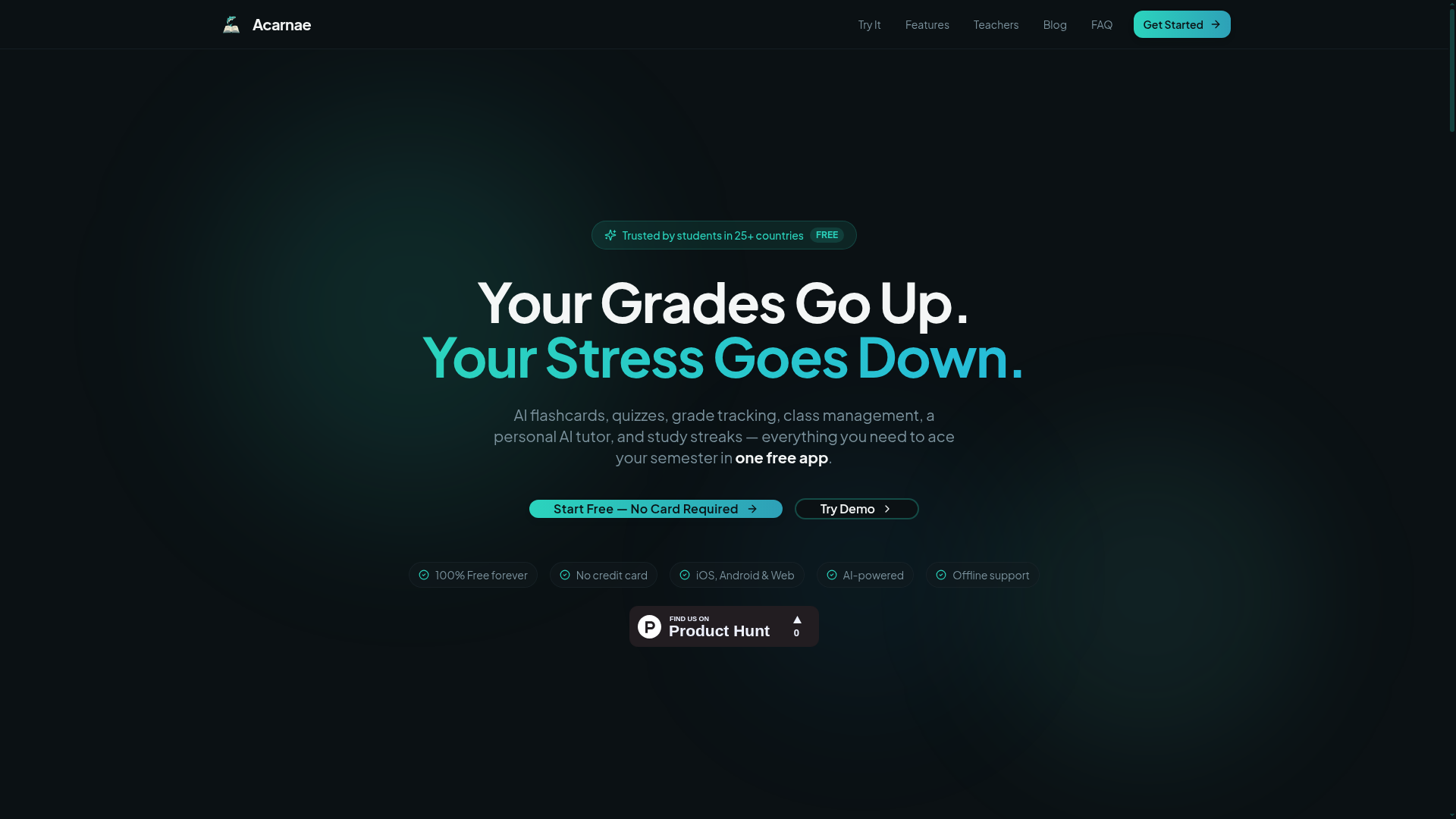 Acarnae - Screenshot 2 showing product features and functionality