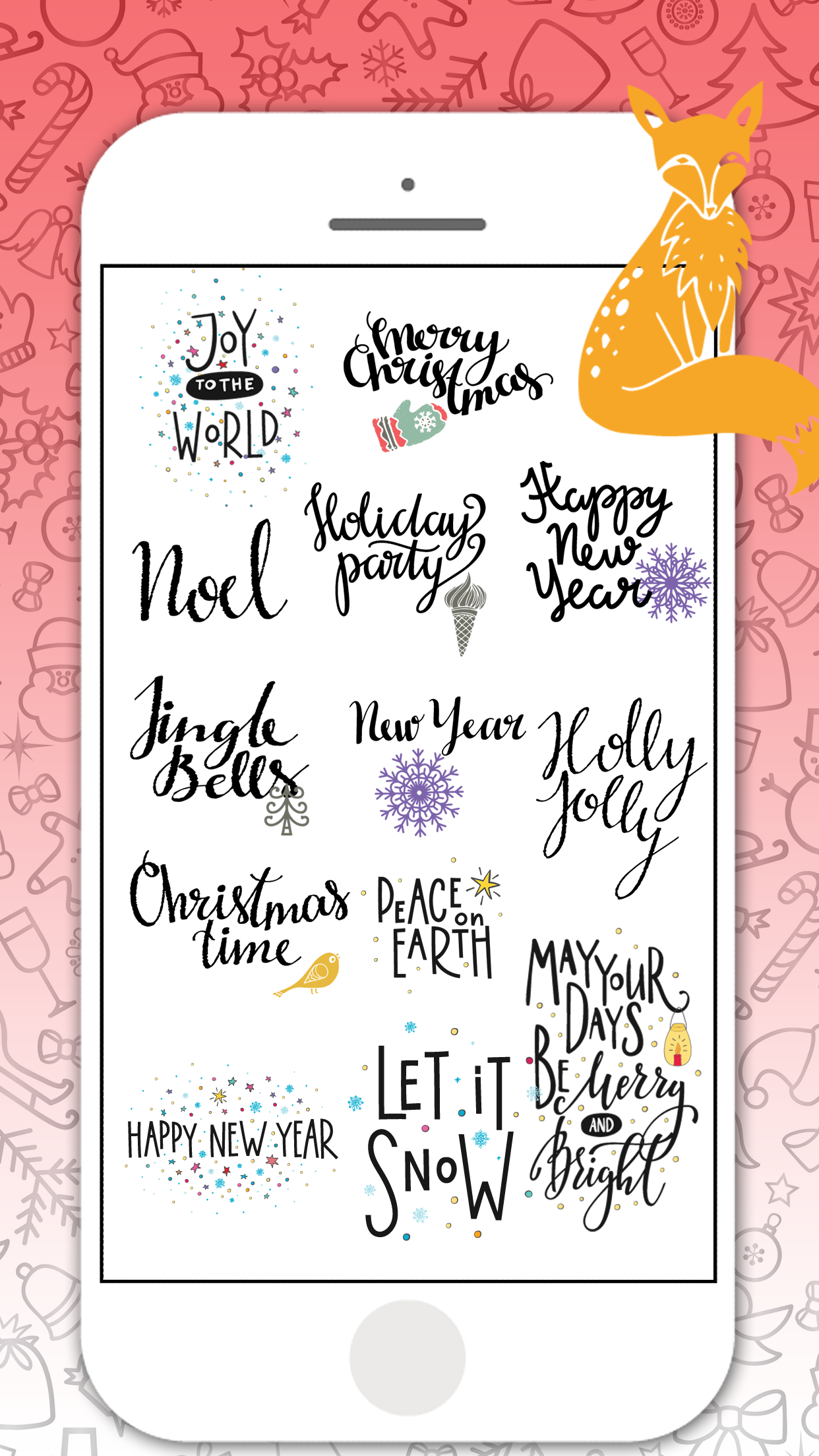 Hand Drawn Santa Emojis gallery image