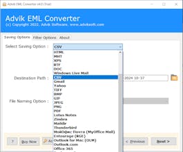 Advik EML to CSV Converter gallery image