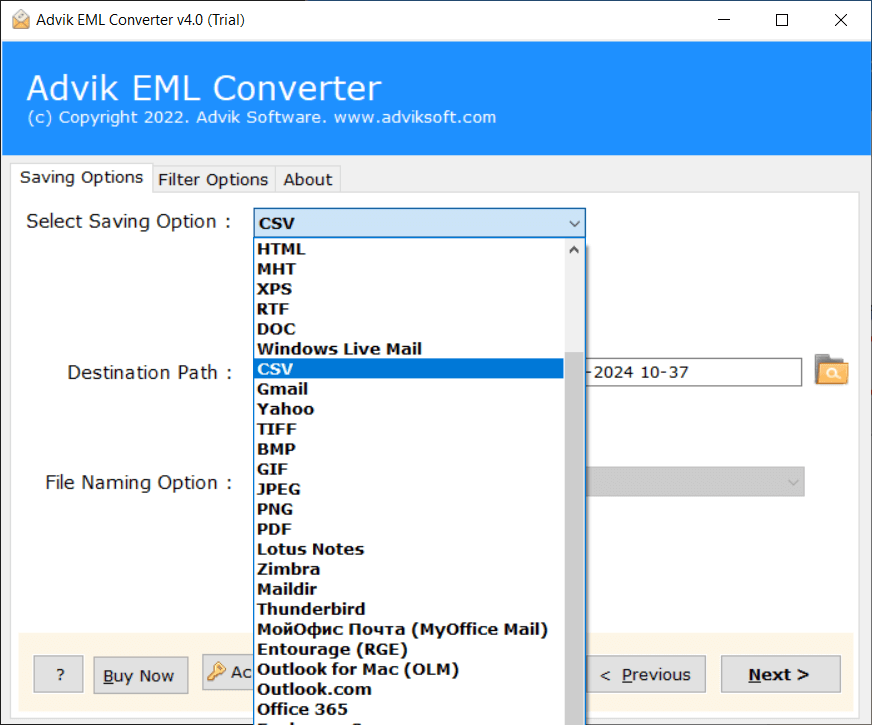 Media Advik eml sang csv chuyển đổi - Dễ dàng chuyển đổi các tệp EML thành CSV để nhập vào bảng Excel 4