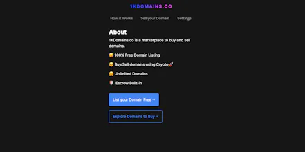 1KDomains.co - Sell your Domains gallery image