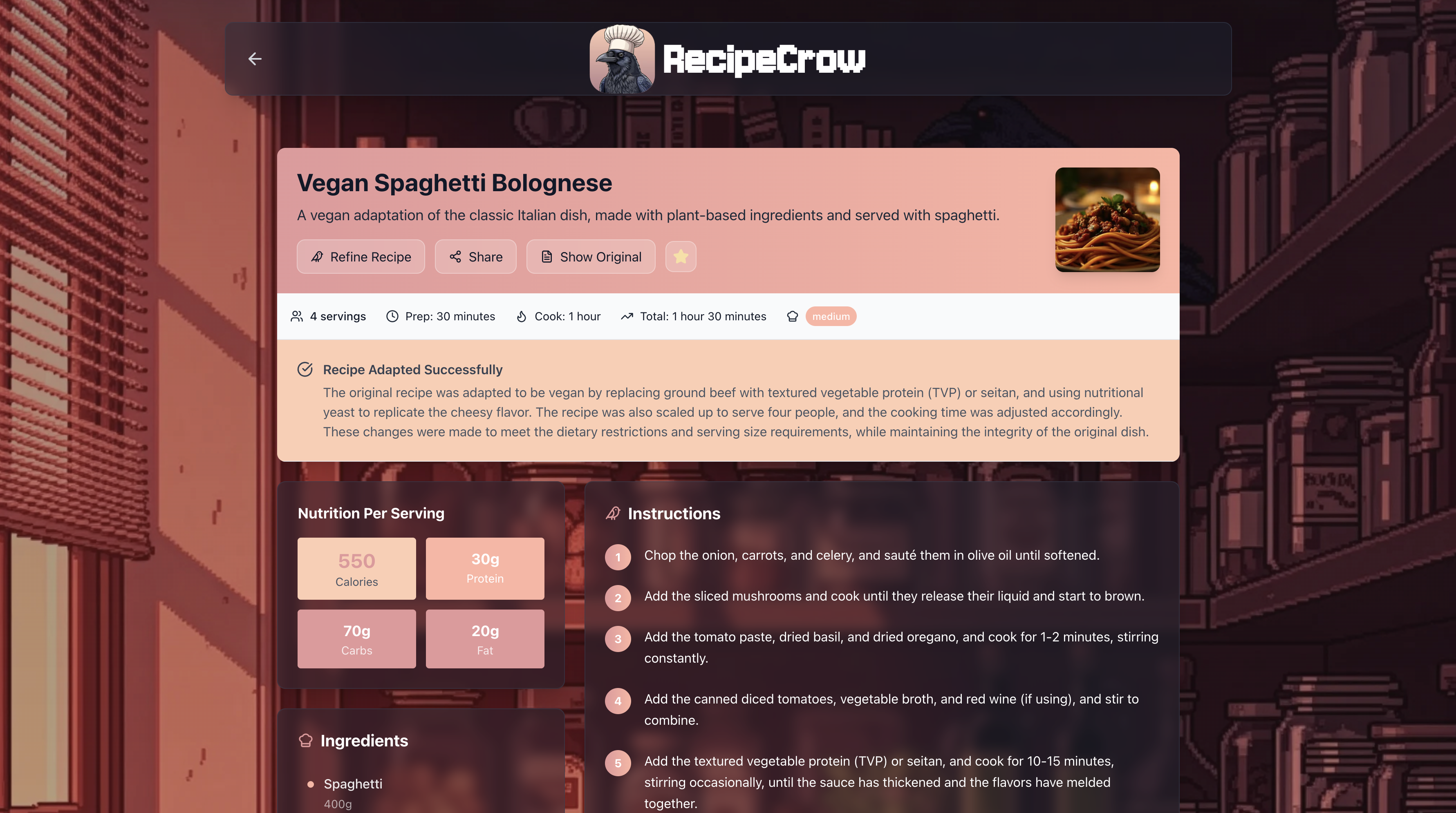 RECESECROW - Adatta qualsiasi ricetta media 3