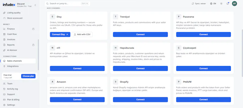 Infudex screenshot 2