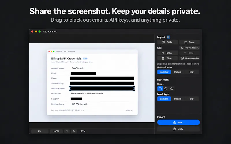 Redact Shot screenshot 2