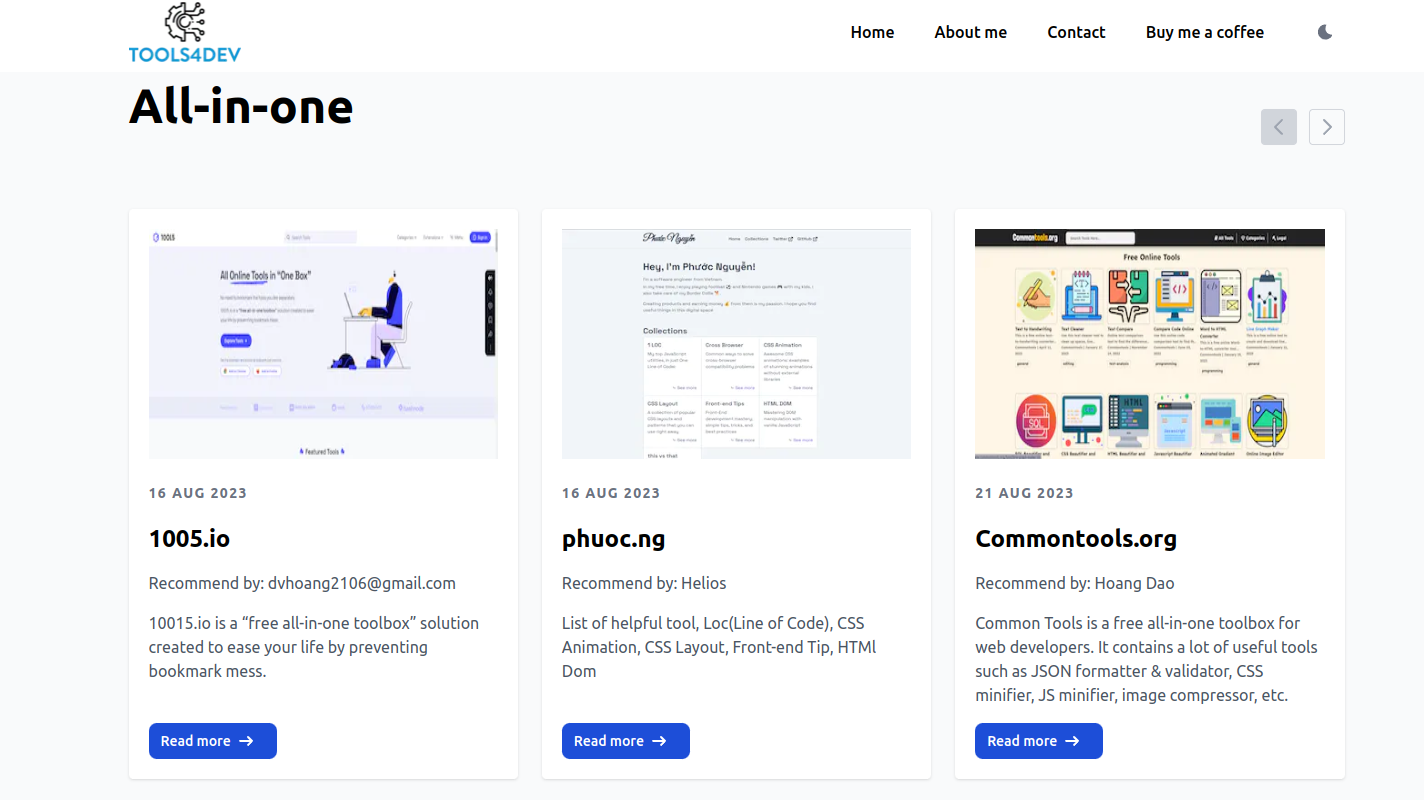 Tools4dev - Этот инструмент предоставляет много полезных ссылок, возможно, вы не знаете медиа 4