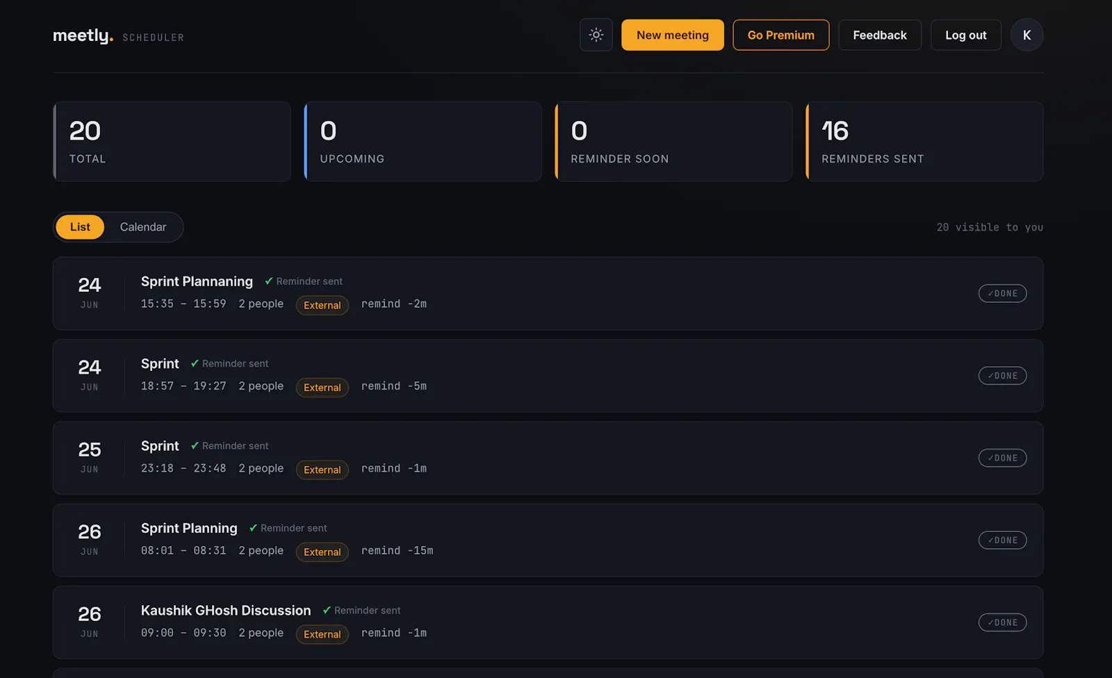 Meetly screenshot 5