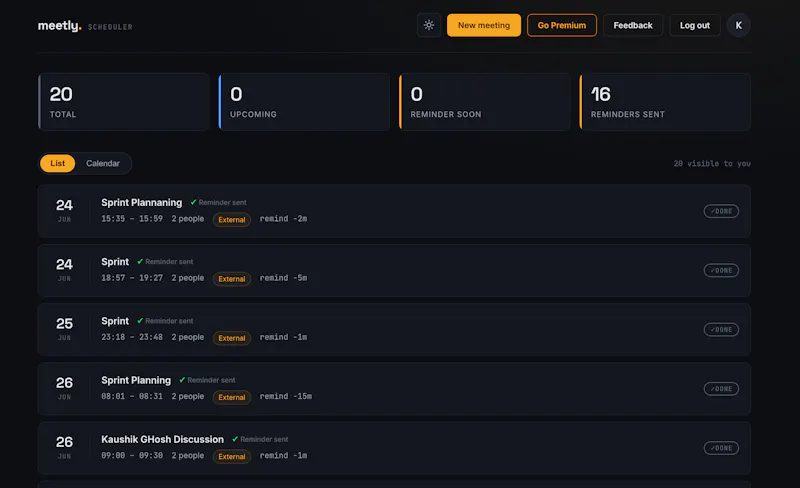 Meetly screenshot 5