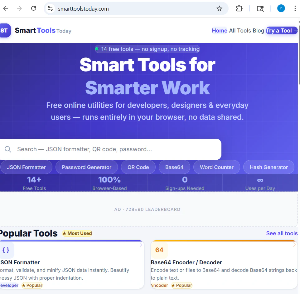 SmartToolsToday  대표 미리보기