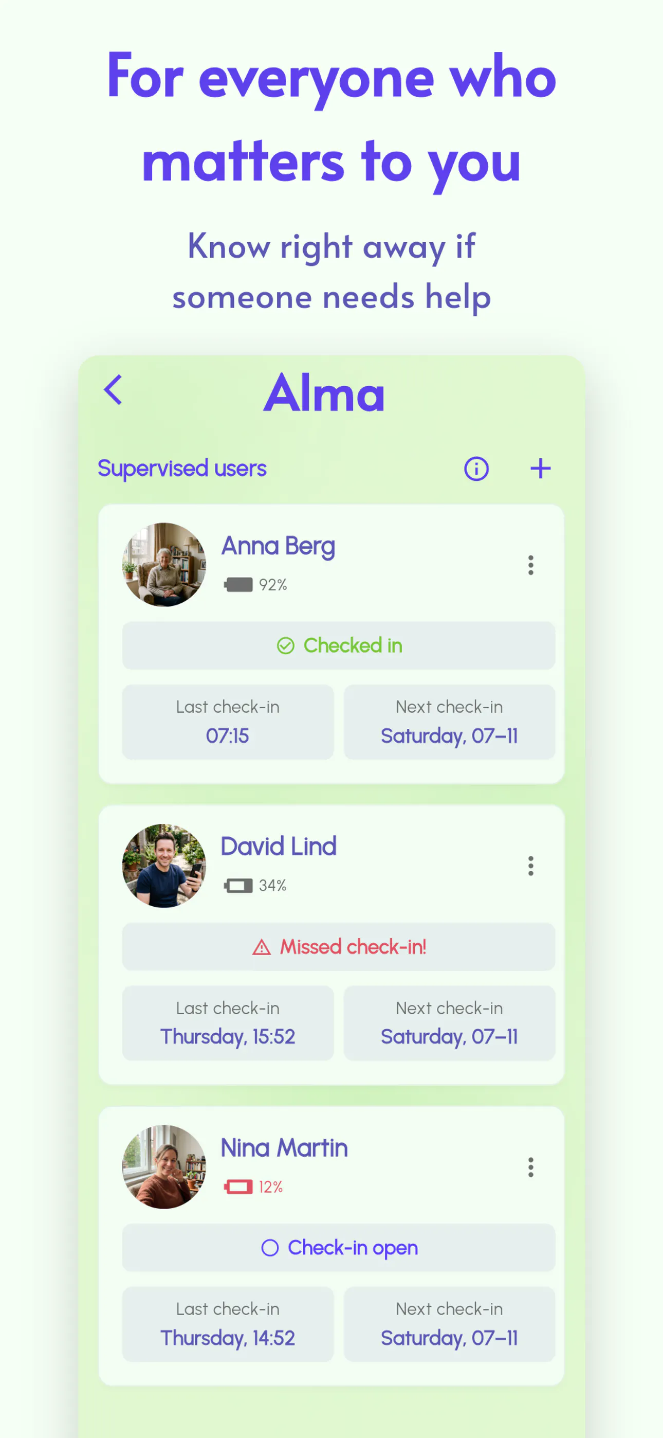 Alma Safety Check-In gallery image