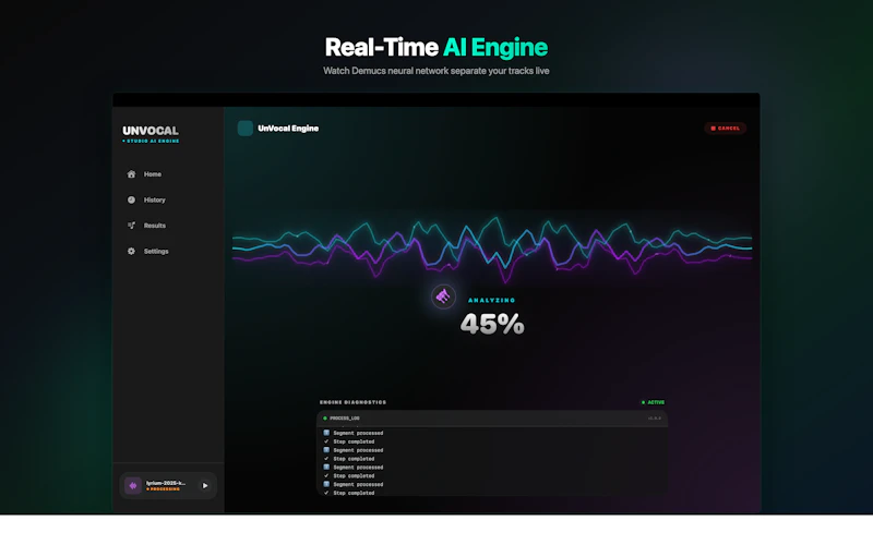 UnVocal screenshot 4