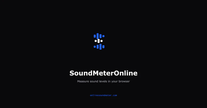 Online Sound Meter screenshot 1