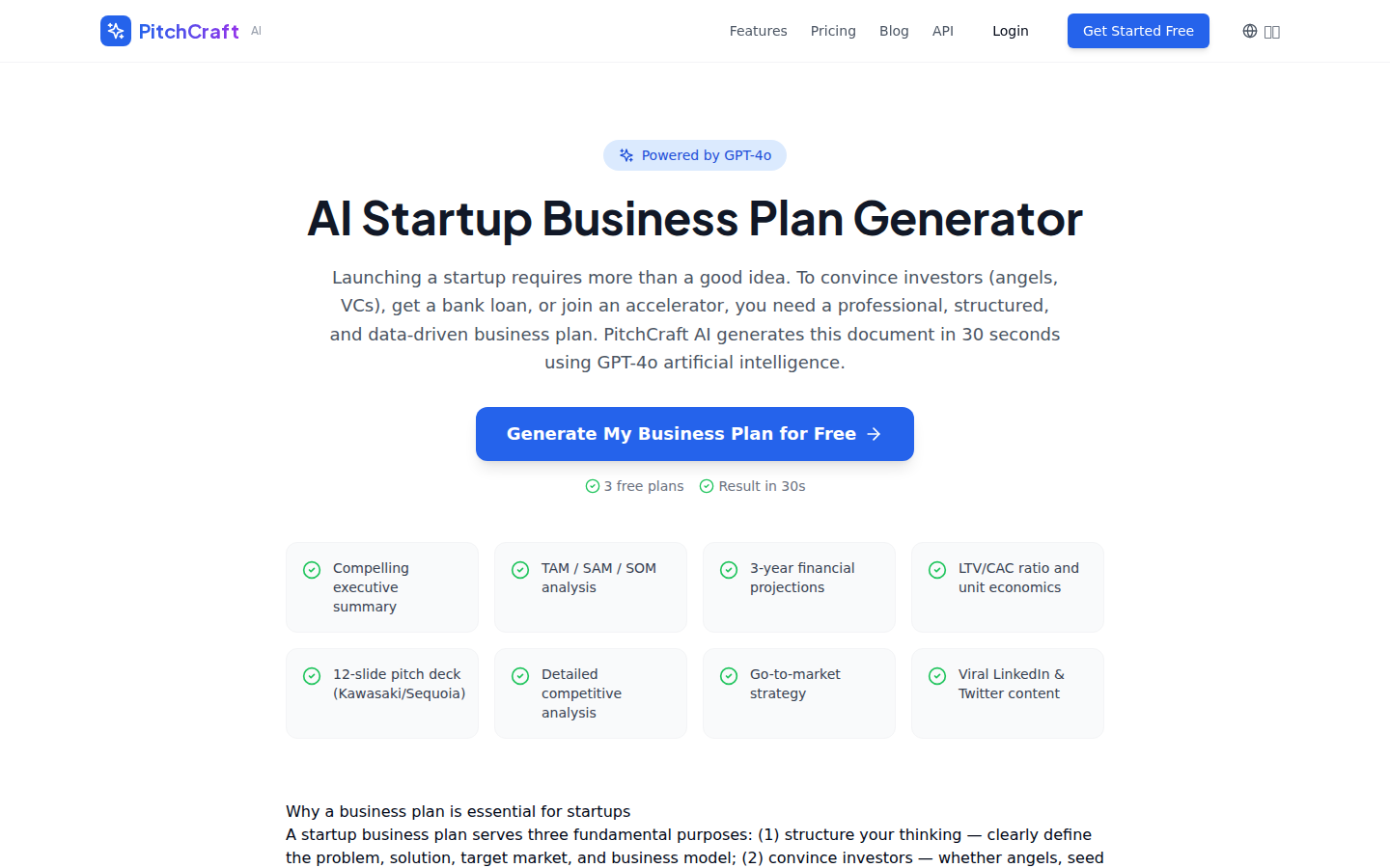 PitchCraft AI - Main product screenshot demonstrating key features and user interface