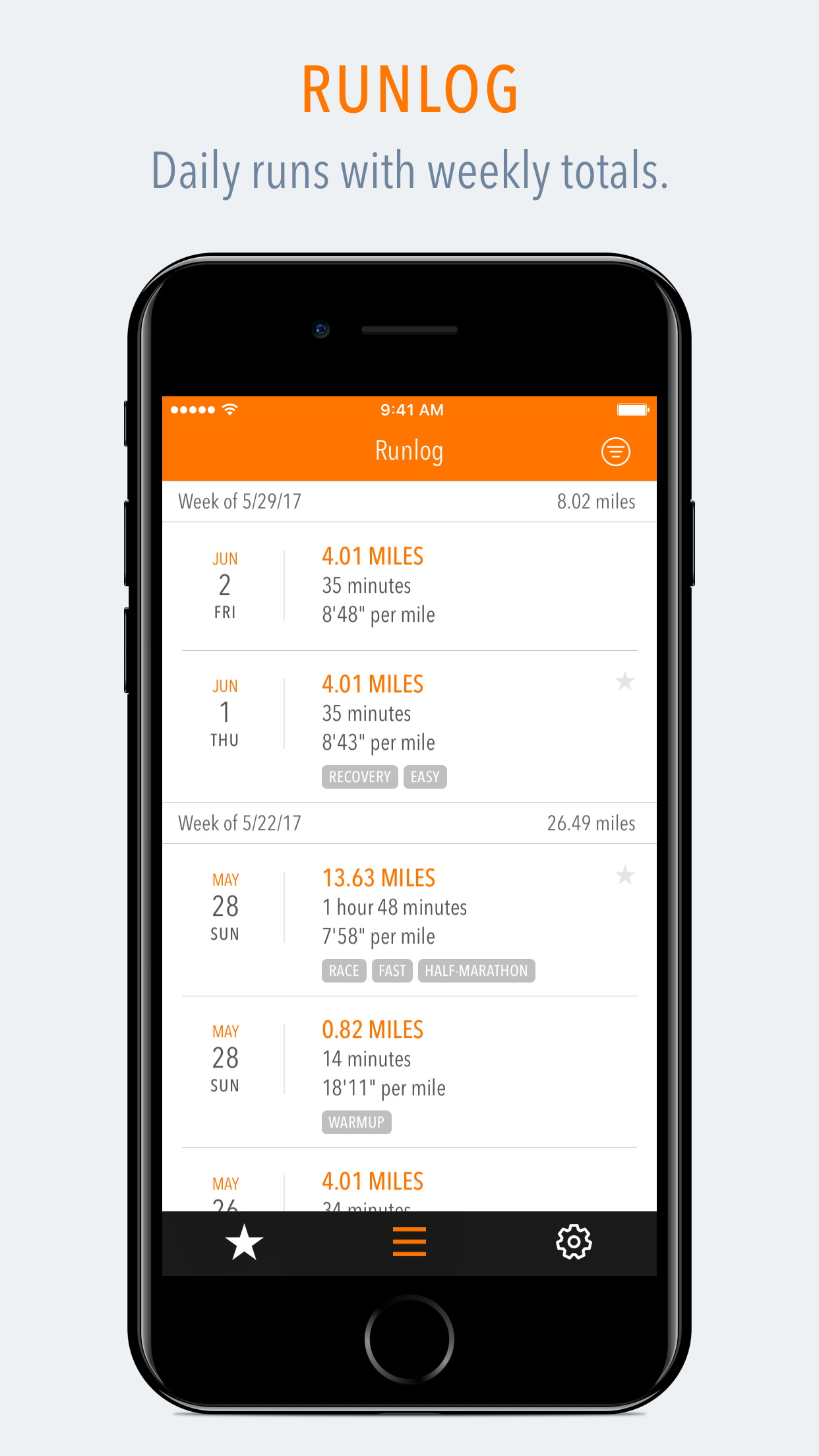 Tempo - Training Log for Runners gallery image