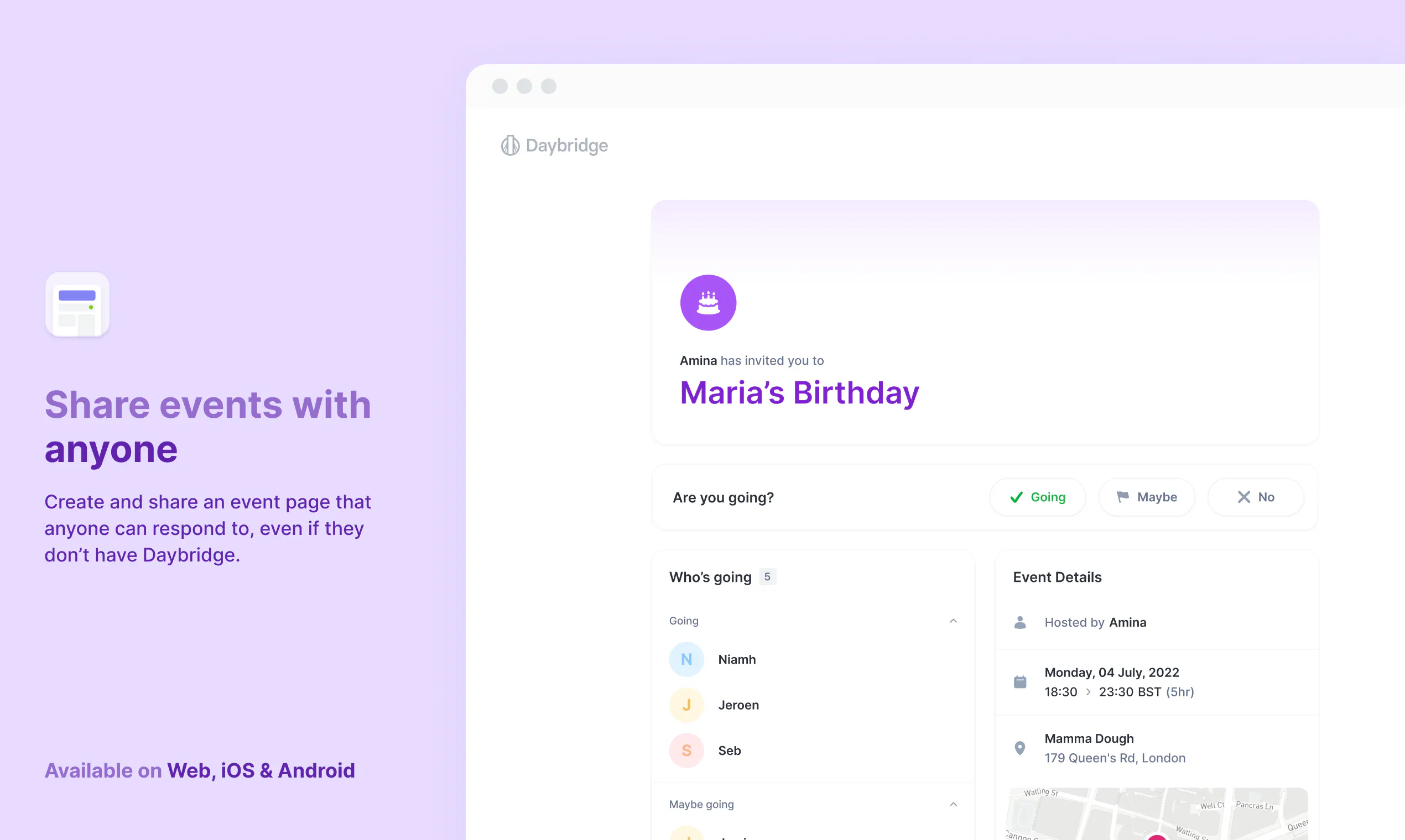 Daybridge: A calendar built for people, not companies. | Product Hunt