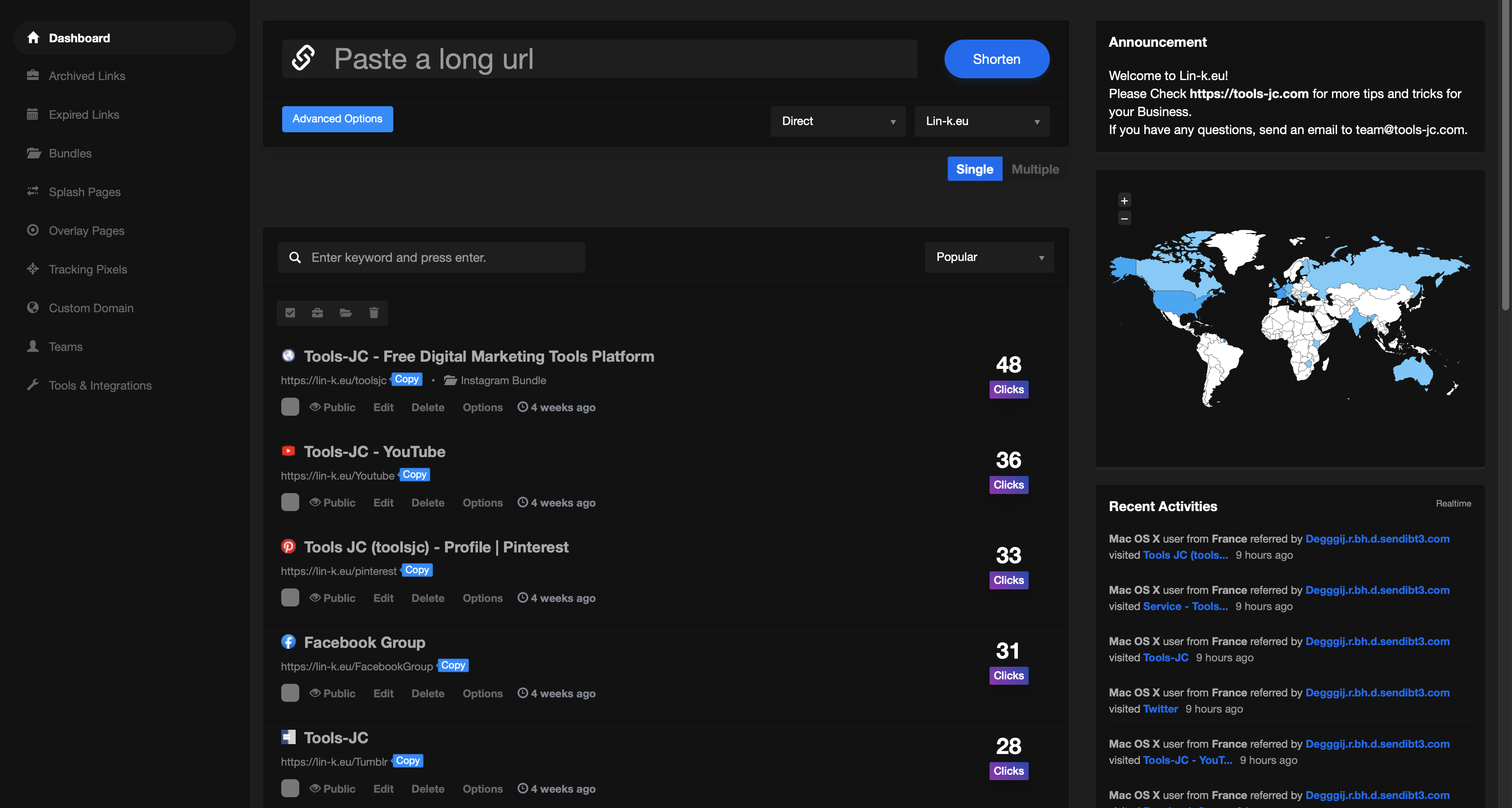 Lin-k URL Shortener With more features  gallery image