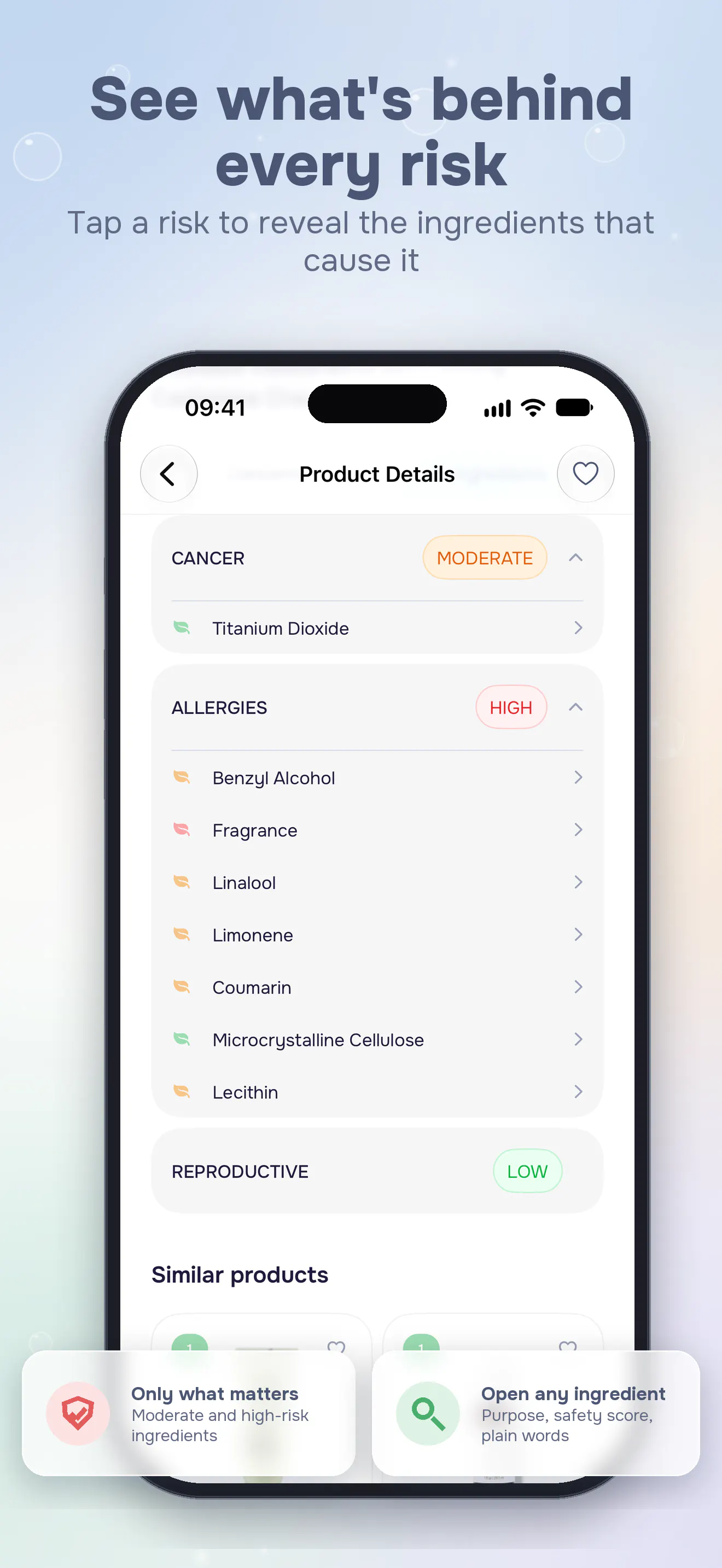 Clean Skin: Cosmetics Ingredient Checker gallery image