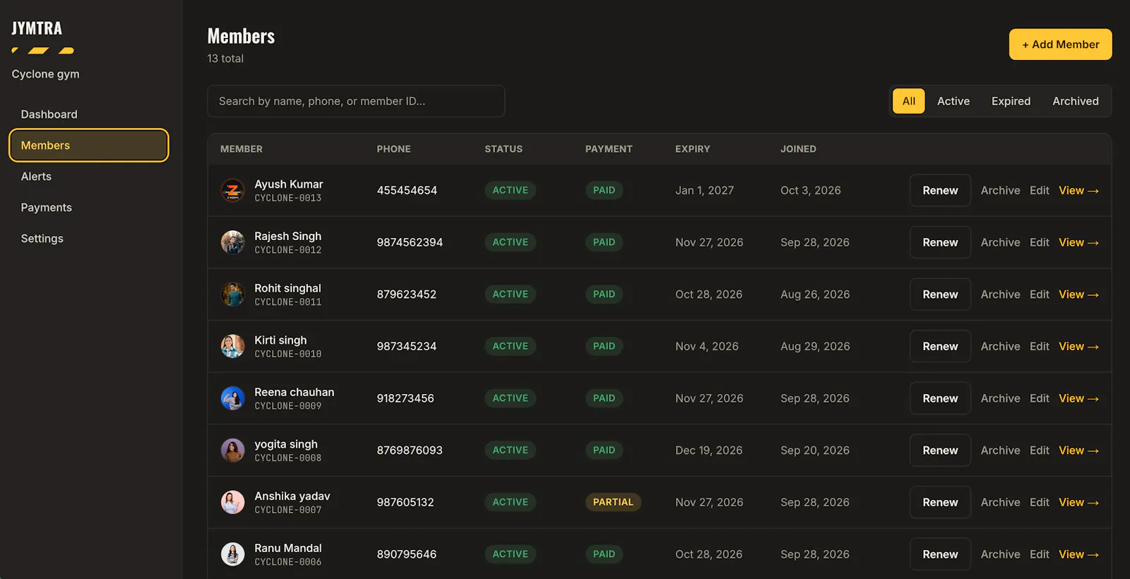 Jymtra screenshot 3