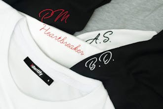 IDENTIFY – t-shirt with your custom embroidery gallery image