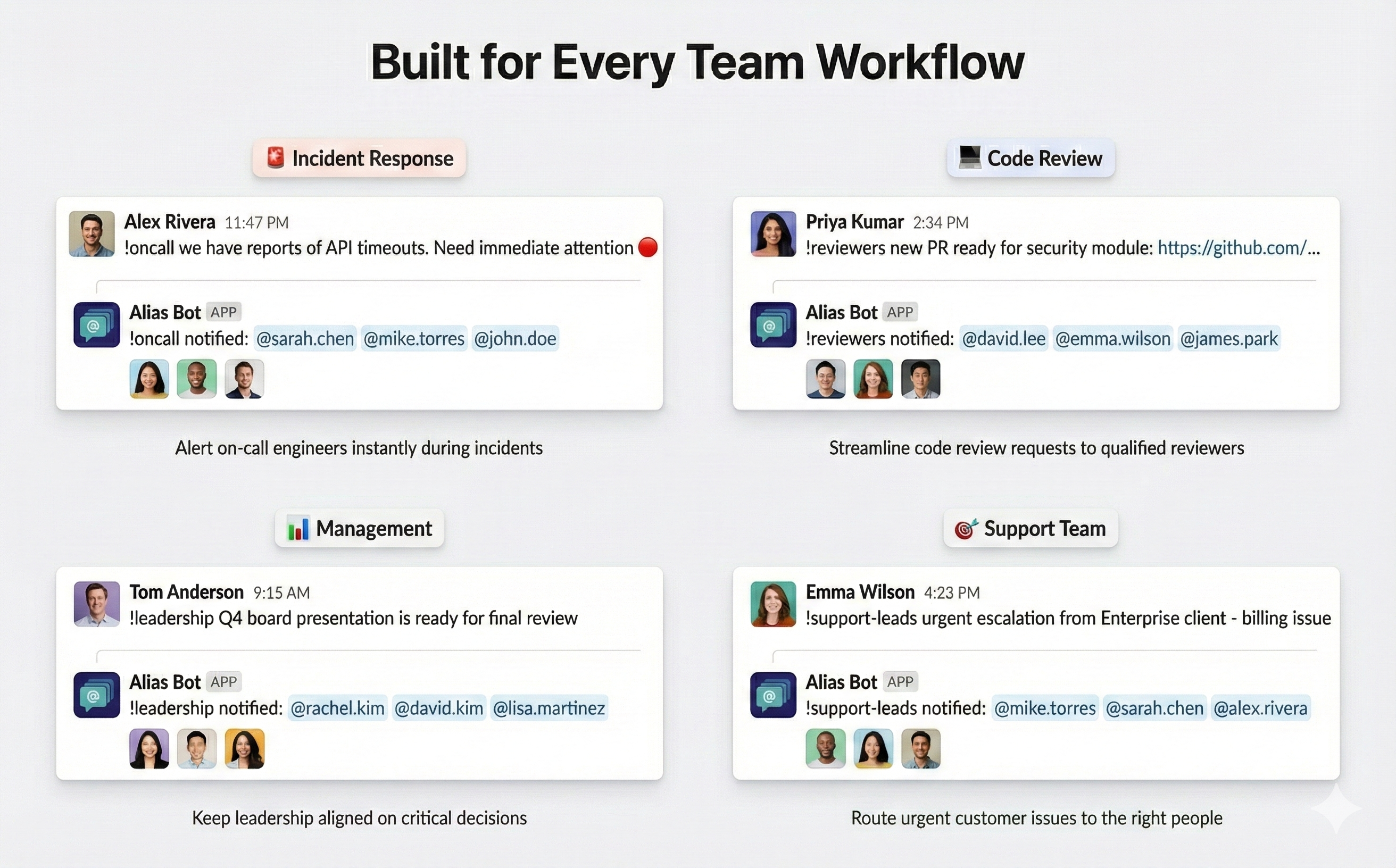 Alias Bot - Screenshot 4 showing product features and functionality