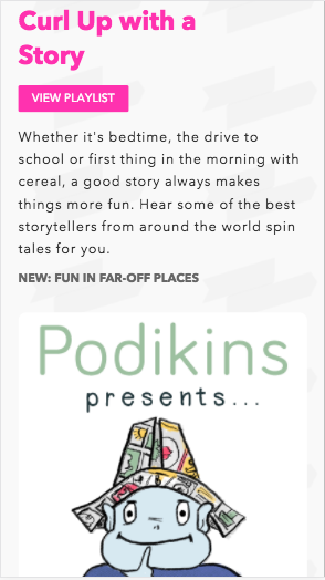 Kids Listen Podcast Web-App gallery image