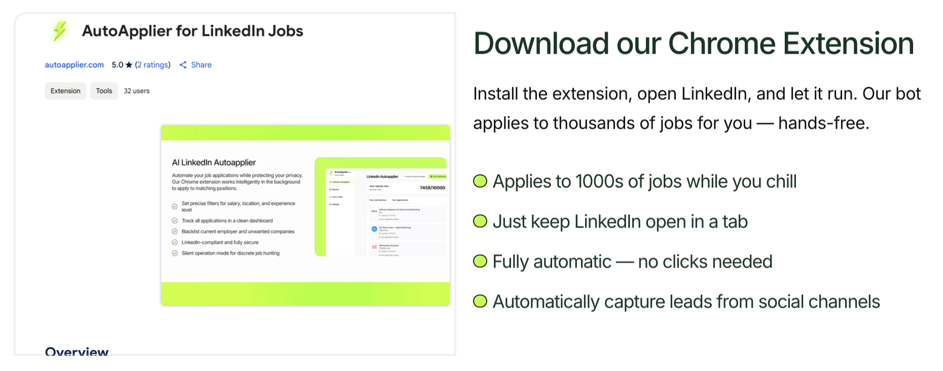 LinkedIn AutoApplier - Screenshot 3 preview