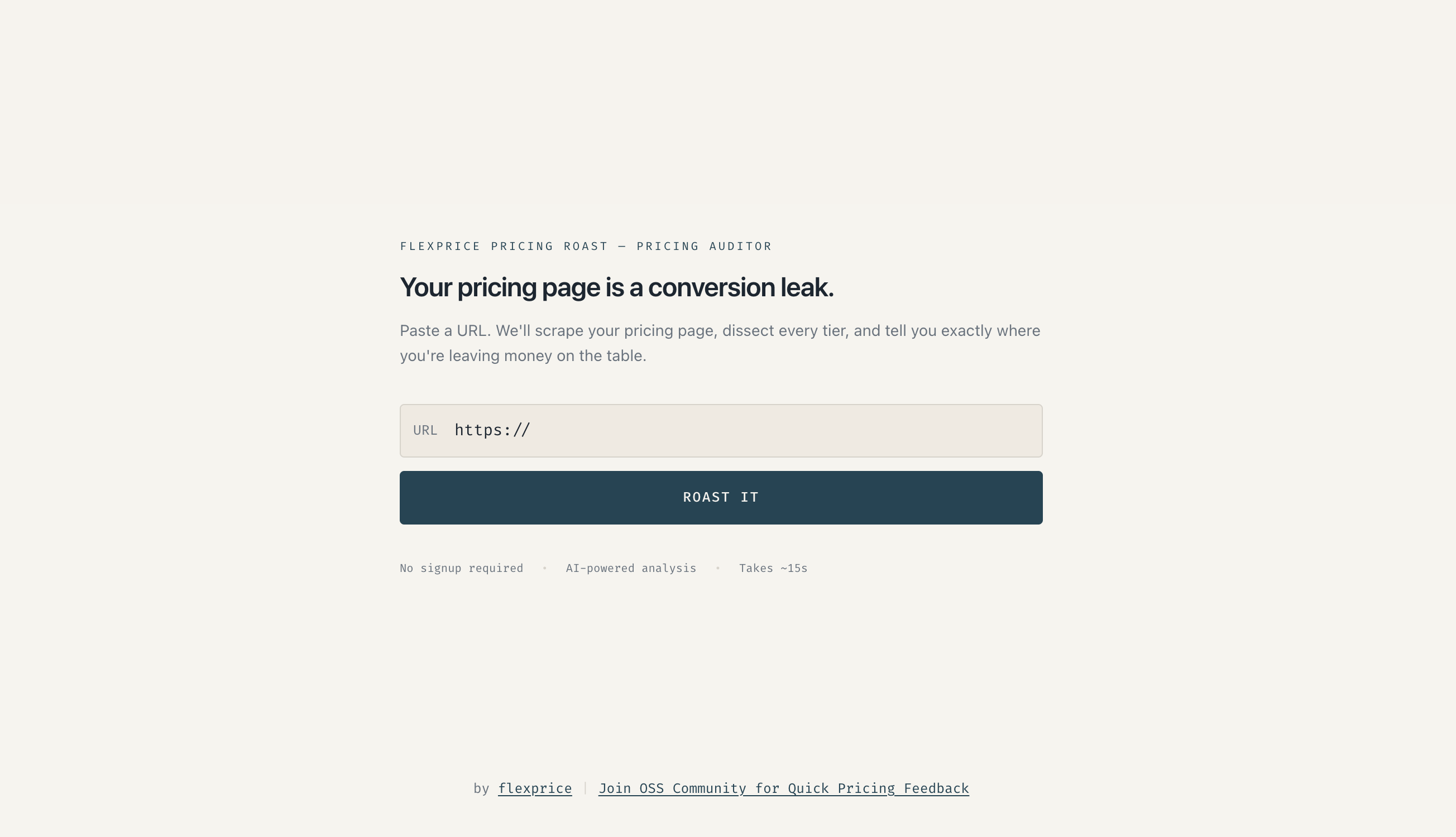 AI Pricing Page Roast gallery image