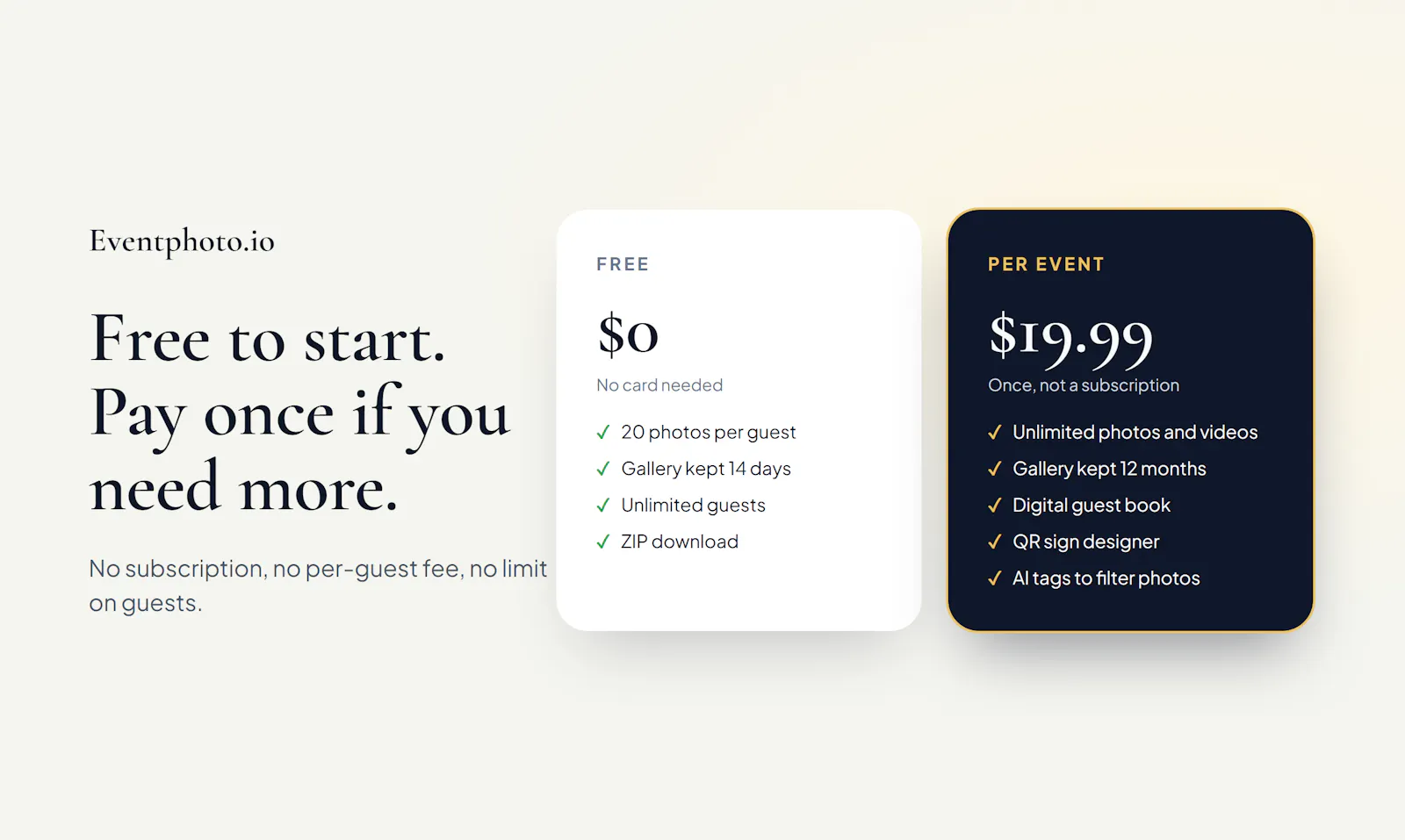 Eventphoto.io screenshot 1