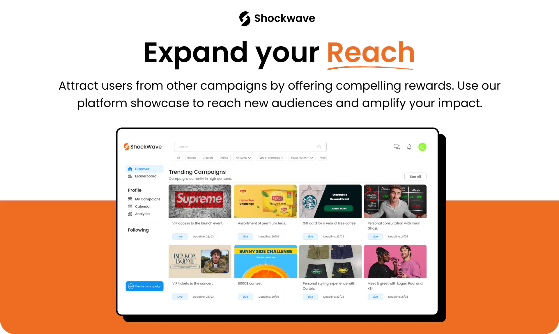 Shockwave: The social farming SaaS gallery image