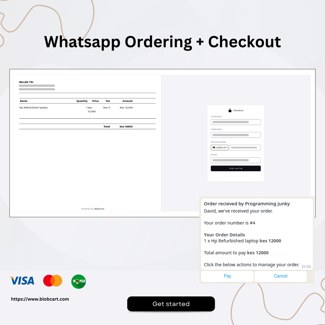 blobcart - สร้างร้านค้าอีคอมเมิร์ซ WhatsApp ฟรีของคุณในไม่กี่นาที media 5