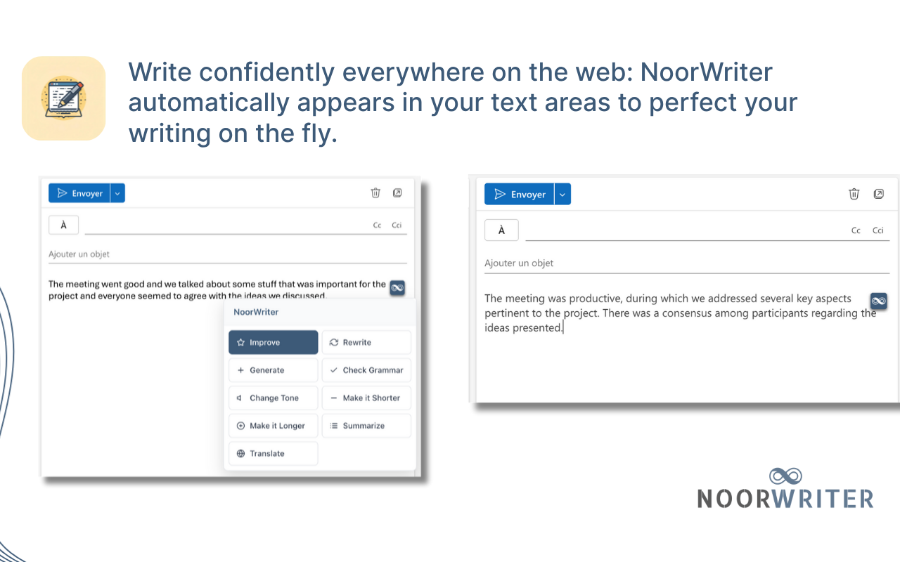 NoorWriter - AI Writing Assistant gallery image