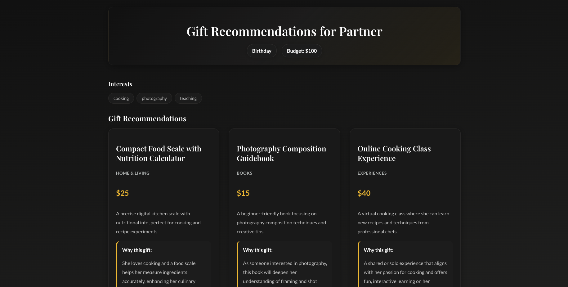 WhatGift — Personalized Gift Ideas gallery image