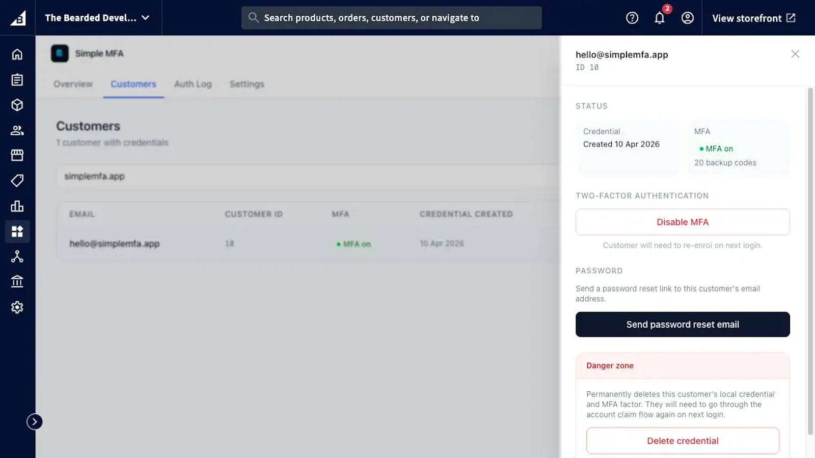 Simple MFA screenshot 3