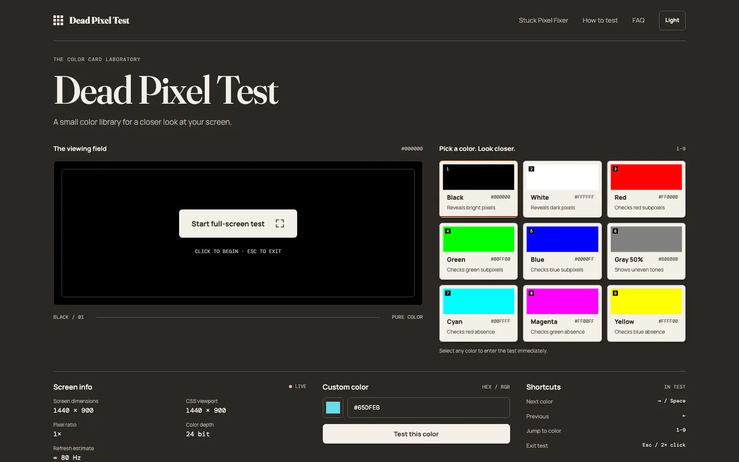Dead Pixel Test gallery image