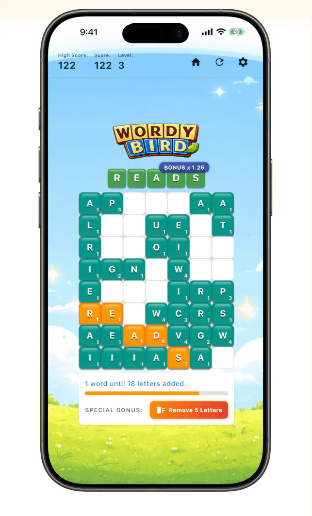 Wordy Bird - Word swipe game product banner