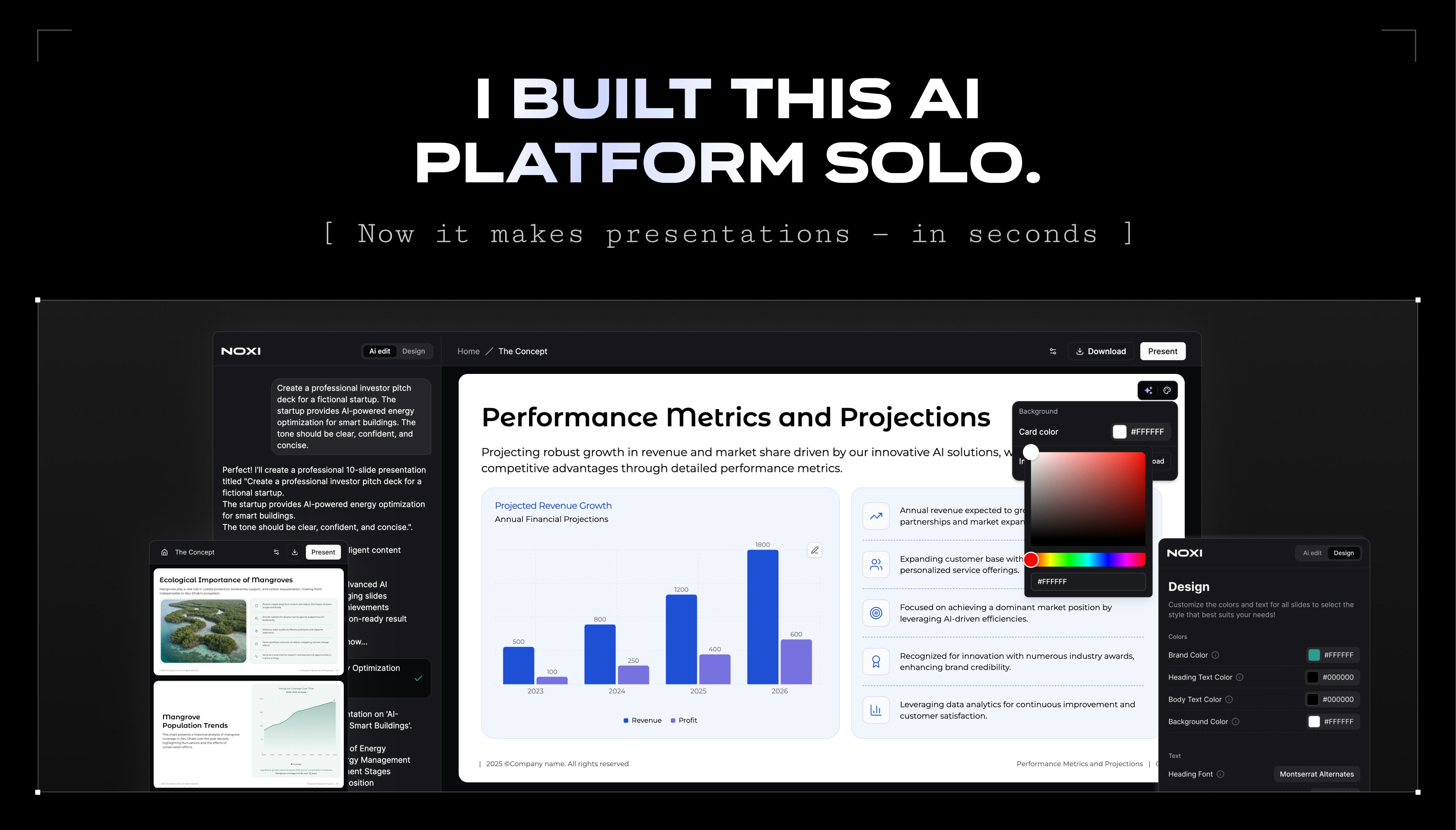 NOXI - Main screenshot showing features and interface