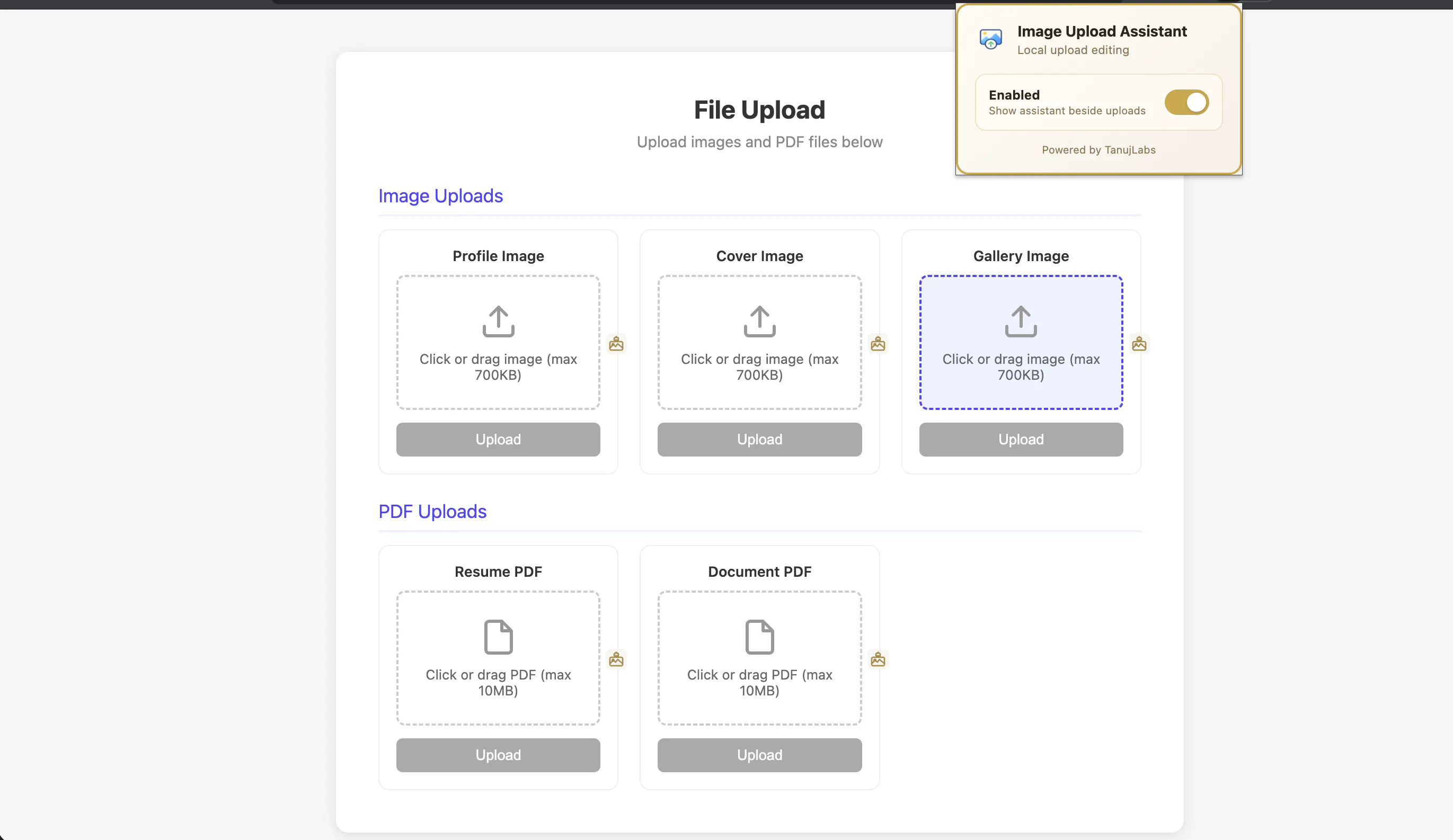 Image Upload Assistant gallery image