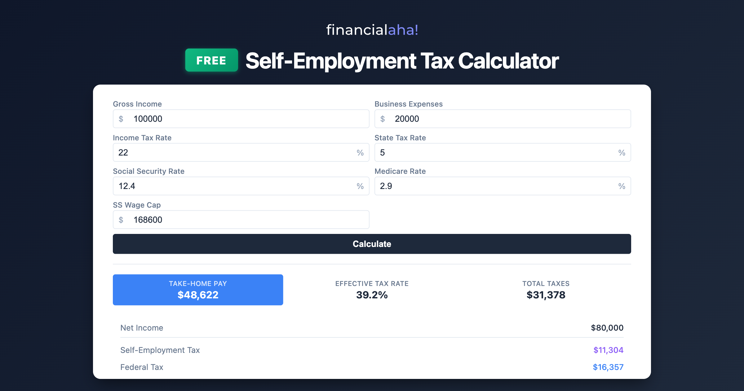 FinancialAha Free Calculators gallery image