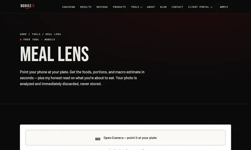 Meal Lens by BodieZ screenshot 4