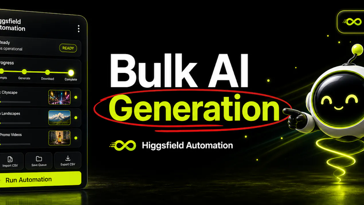 Higgsfield Automation product