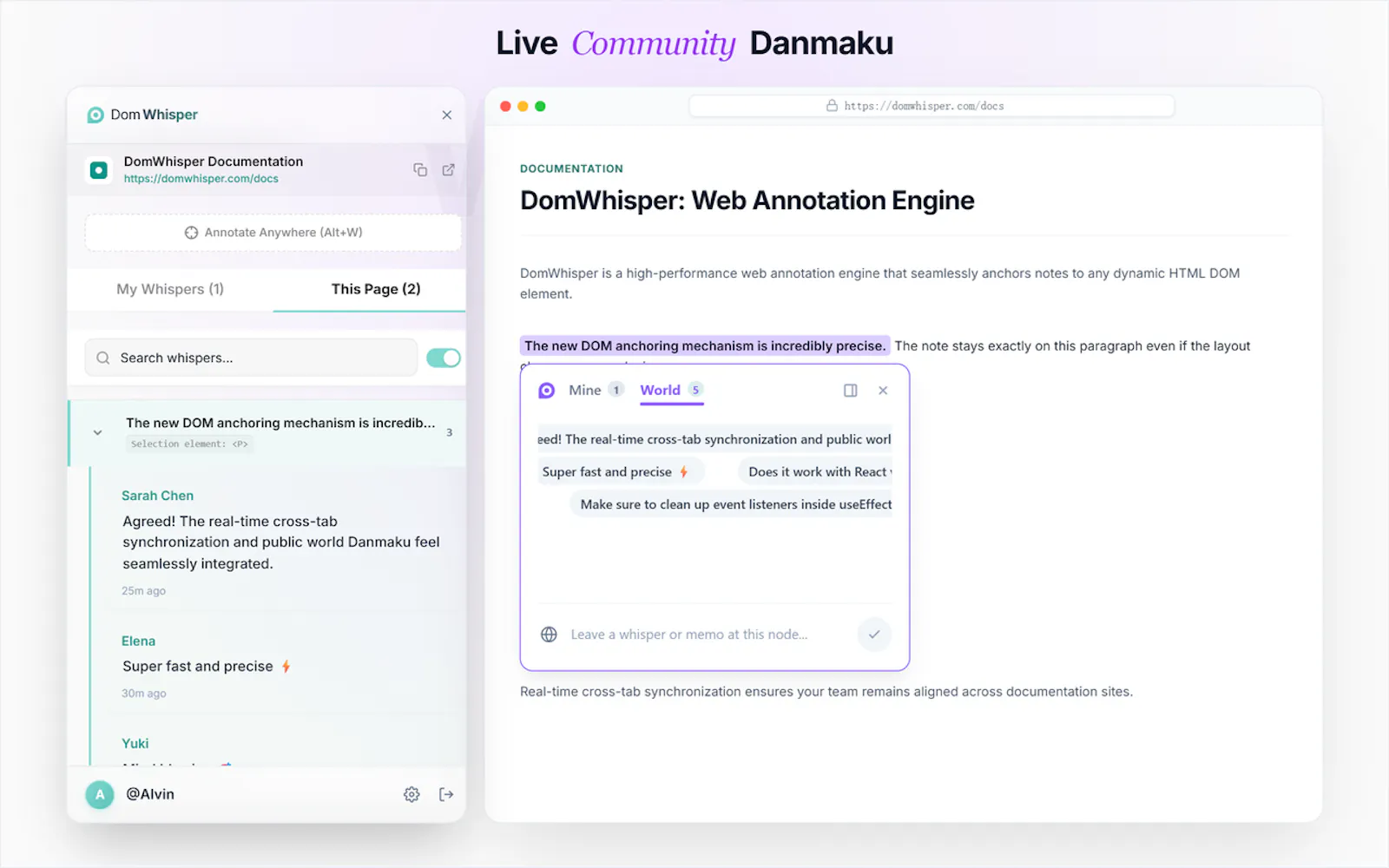 DomWhisper screenshot 3